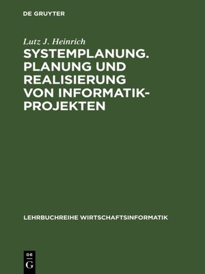 cover image of Systemplanung. Planung und Realisierung von Informatik-Projekten